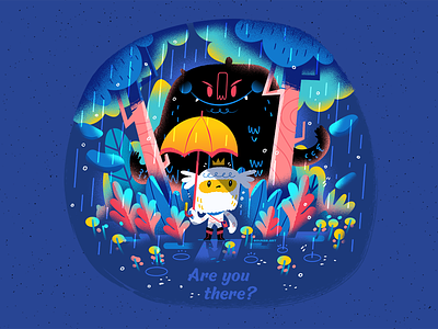 :::Are you there?::: character character design children book children book illustration cute happy illustration monster whimsical